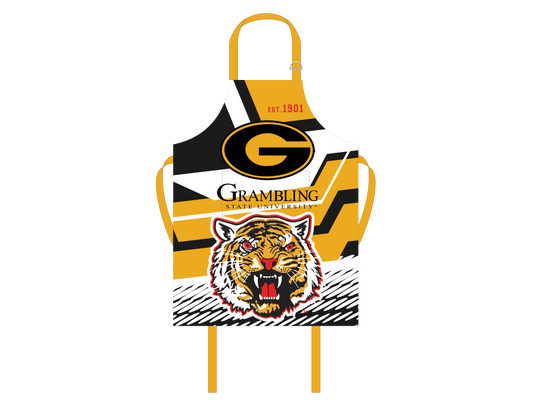 Grambling Grilling Apron – 100% Cotton with Front Pocket