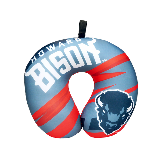 Howard University Neck Pillow - Plush Polyester Material - 92% polyester 7% spandex, hypoallergenic